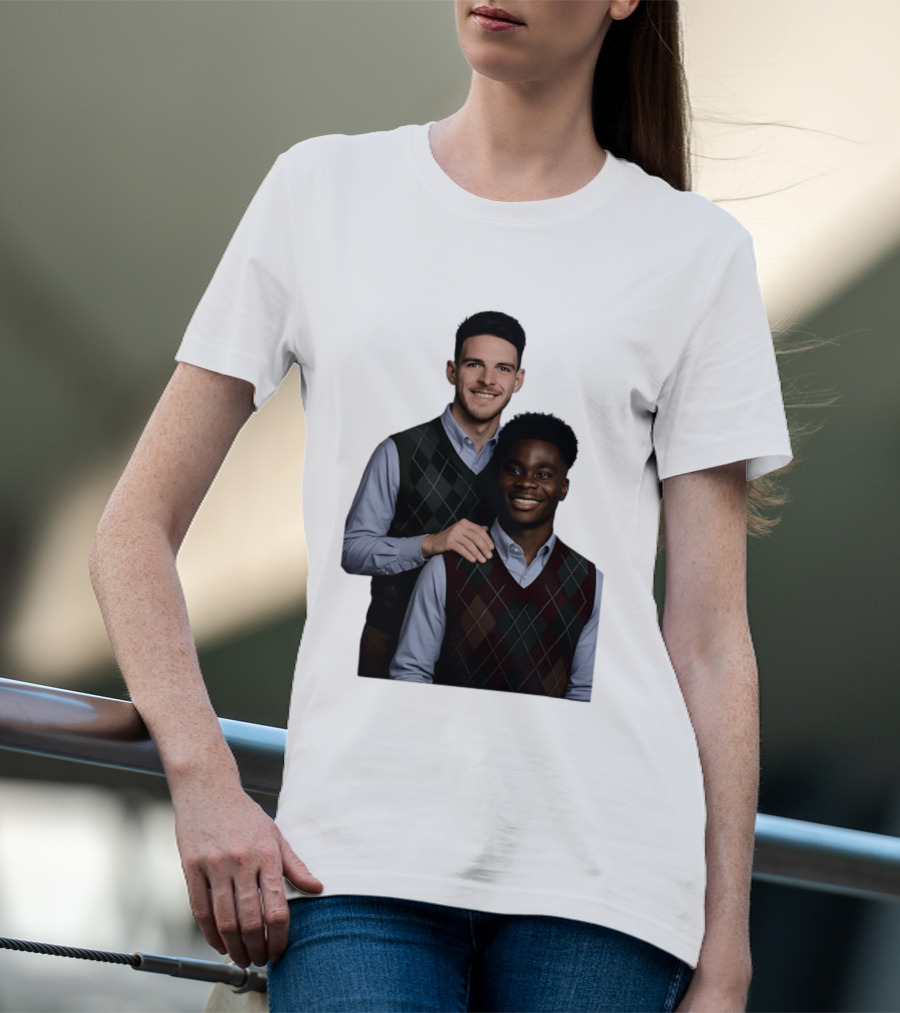 Saka Declan Rice Step Brother Arsenal FC Football Duo T-Shirt