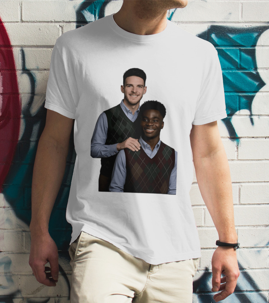 Saka Declan Rice Step Brother Arsenal FC Football Duo T-Shirt