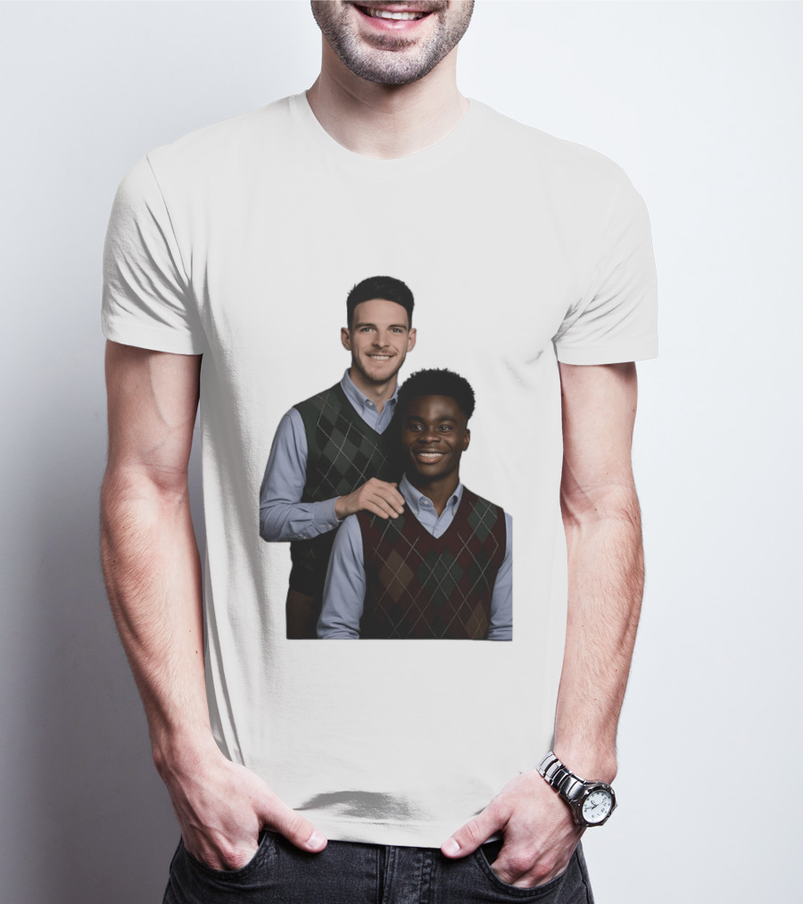Saka Declan Rice Step Brother Arsenal FC Football Duo T-Shirt