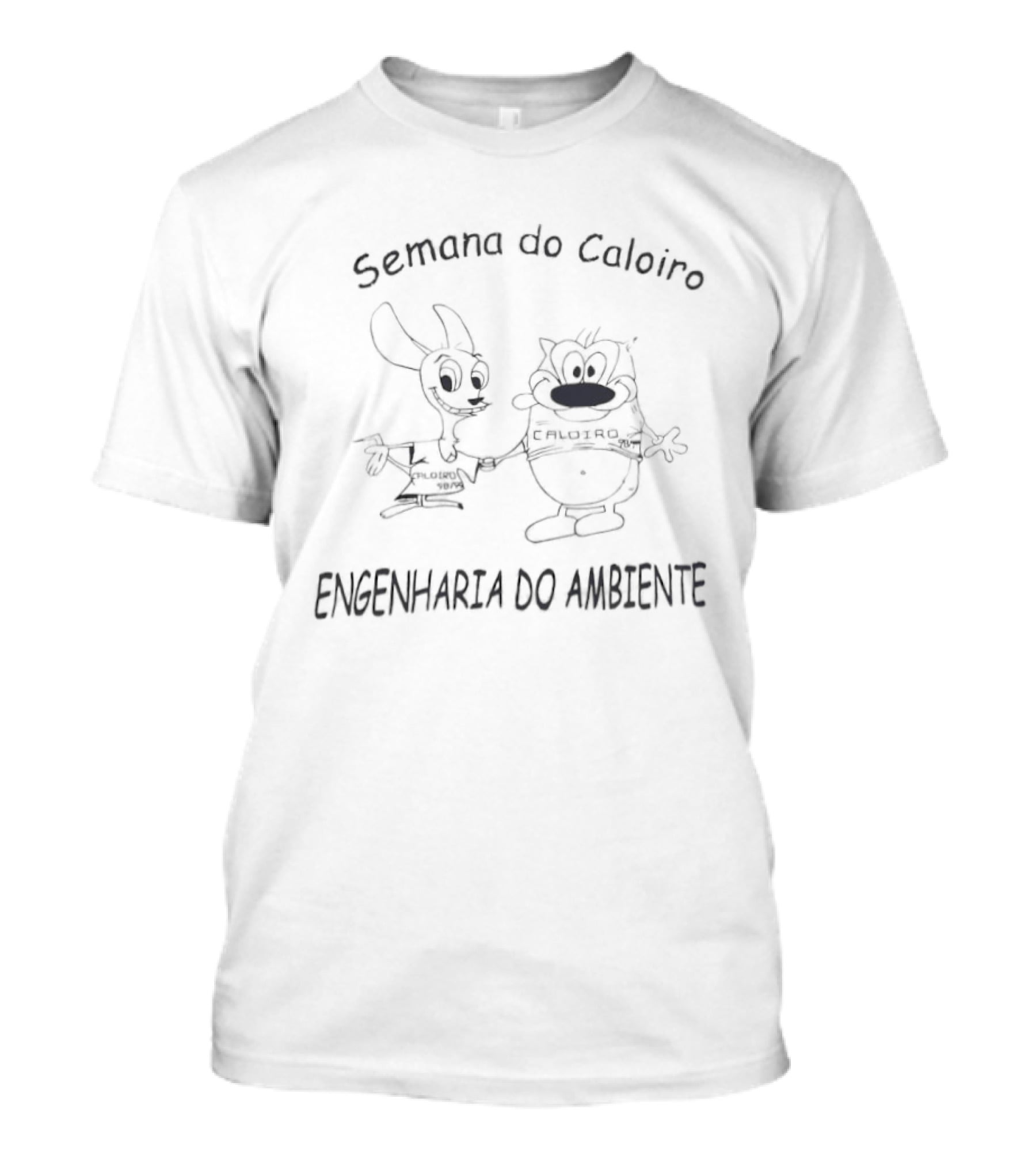 Semana Do Caloiro Engenharia Do Ambiente Cartoon Characters T-Shirt