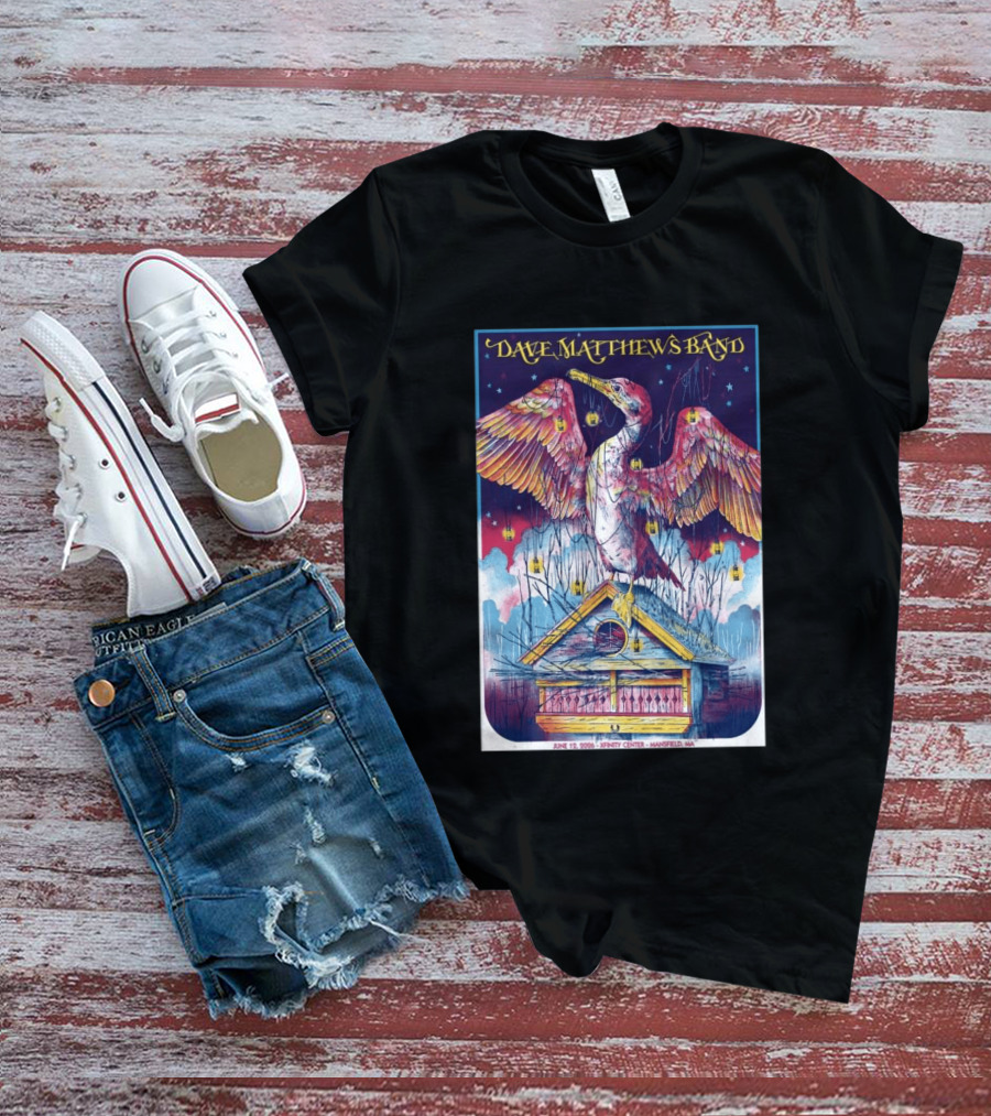 Dave Matthews Band June 19 2026 Xfinity Center Mansfield MA Bird Lanterns T-Shirt