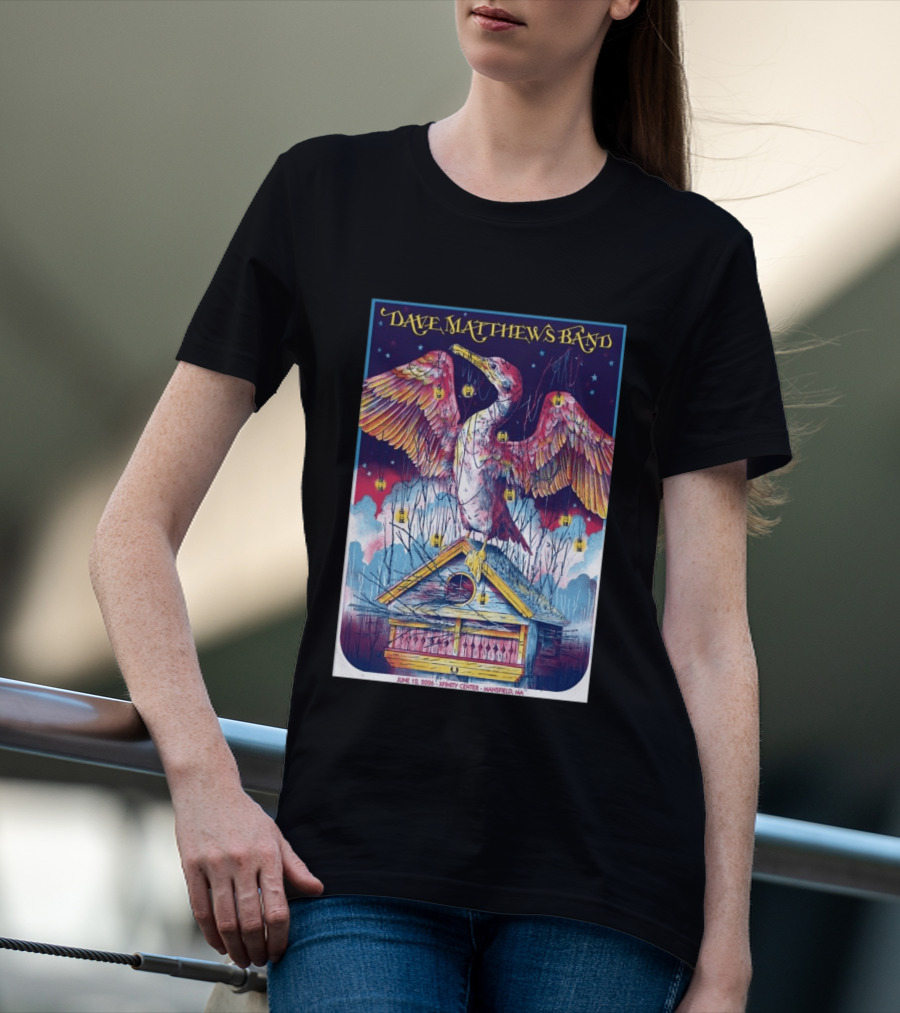 Dave Matthews Band June 19 2026 Xfinity Center Mansfield MA Bird Lanterns T-Shirt