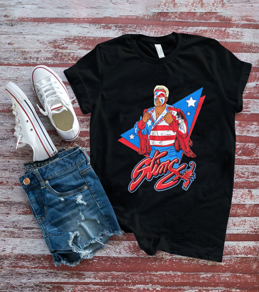 Sting USA Patriotic Jacket Red White Blue Stars Scorpion T-Shirt