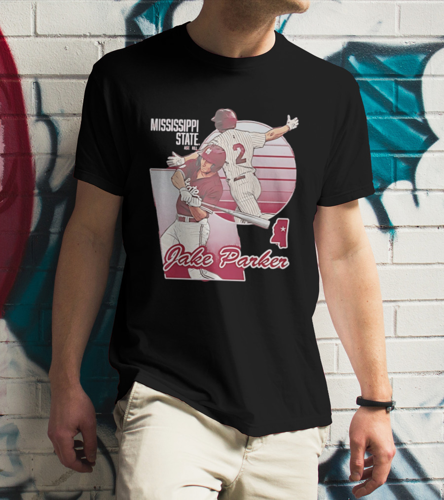 Mississippi State Jake Parker Baseball T-Shirt
