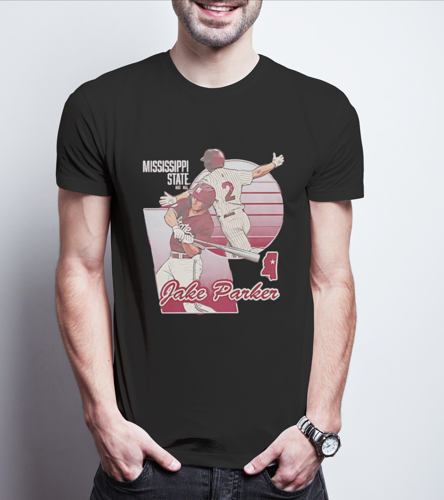 Mississippi State Jake Parker Baseball T-Shirt