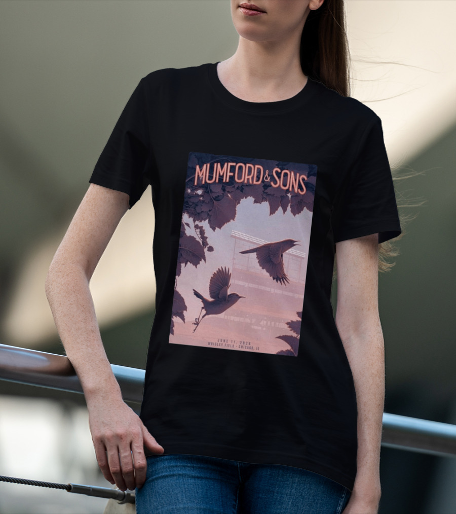 Mumford And Sons Wrigley Field Chicago June 11 2026 T-Shirt