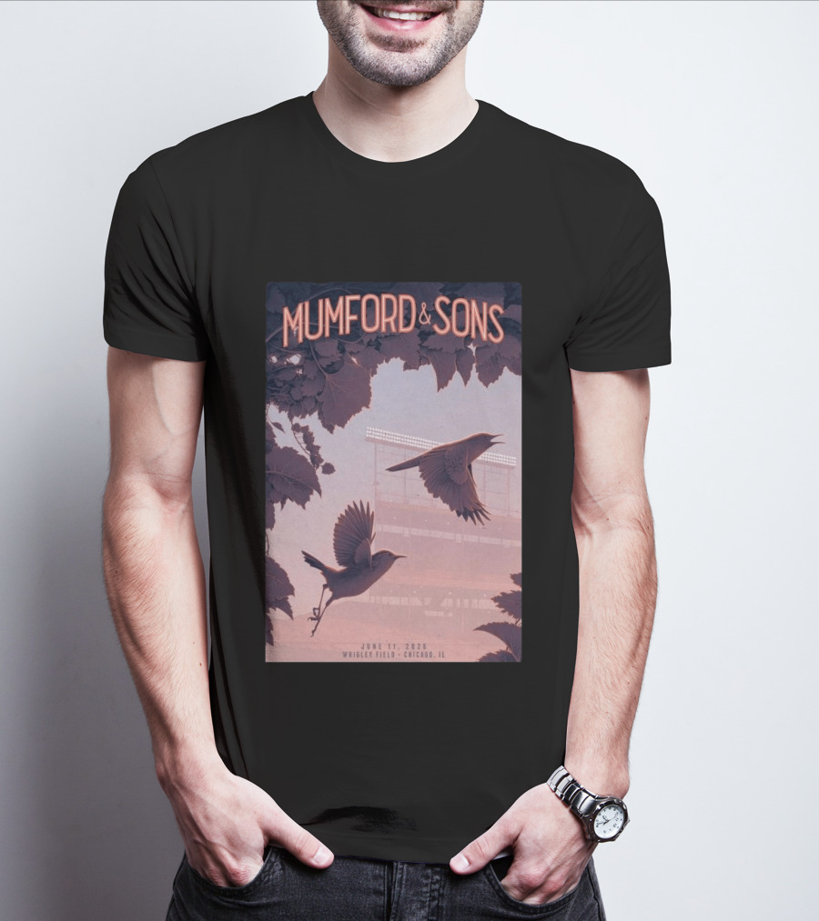 Mumford And Sons Wrigley Field Chicago June 11 2026 T-Shirt