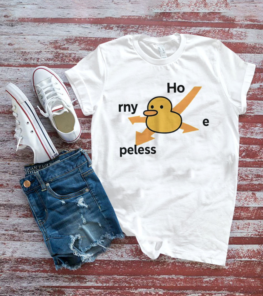 Ho Rny Peless Duck Corner Direction Arrows T-Shirt
