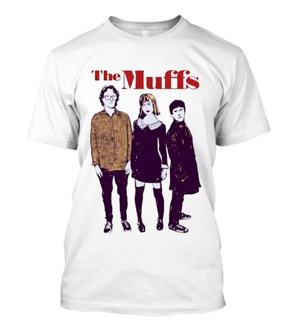 The Muffs Indie Rock Trio Illustrated Concert T-Shirt
