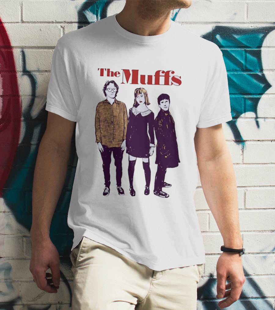 The Muffs Indie Rock Trio Illustrated Concert T-Shirt