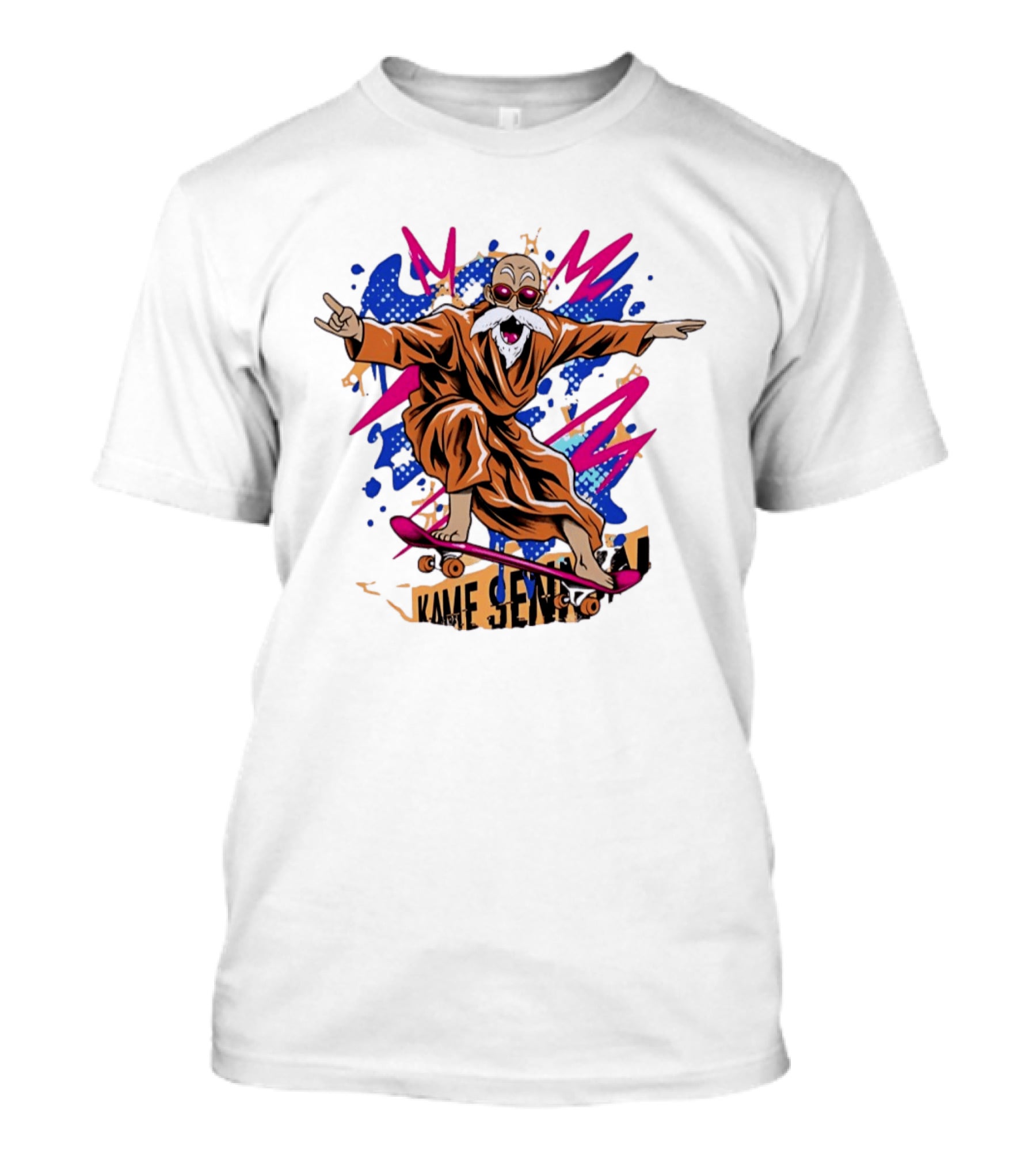 Master Roshi Kame Sennin Dragon Ball Skateboard Pop T-Shirt