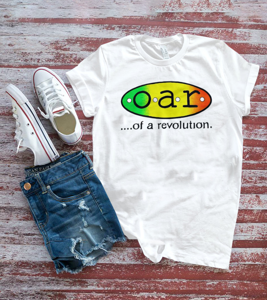 OAR Of A Revolution Gradient Oval Colorful T-Shirt