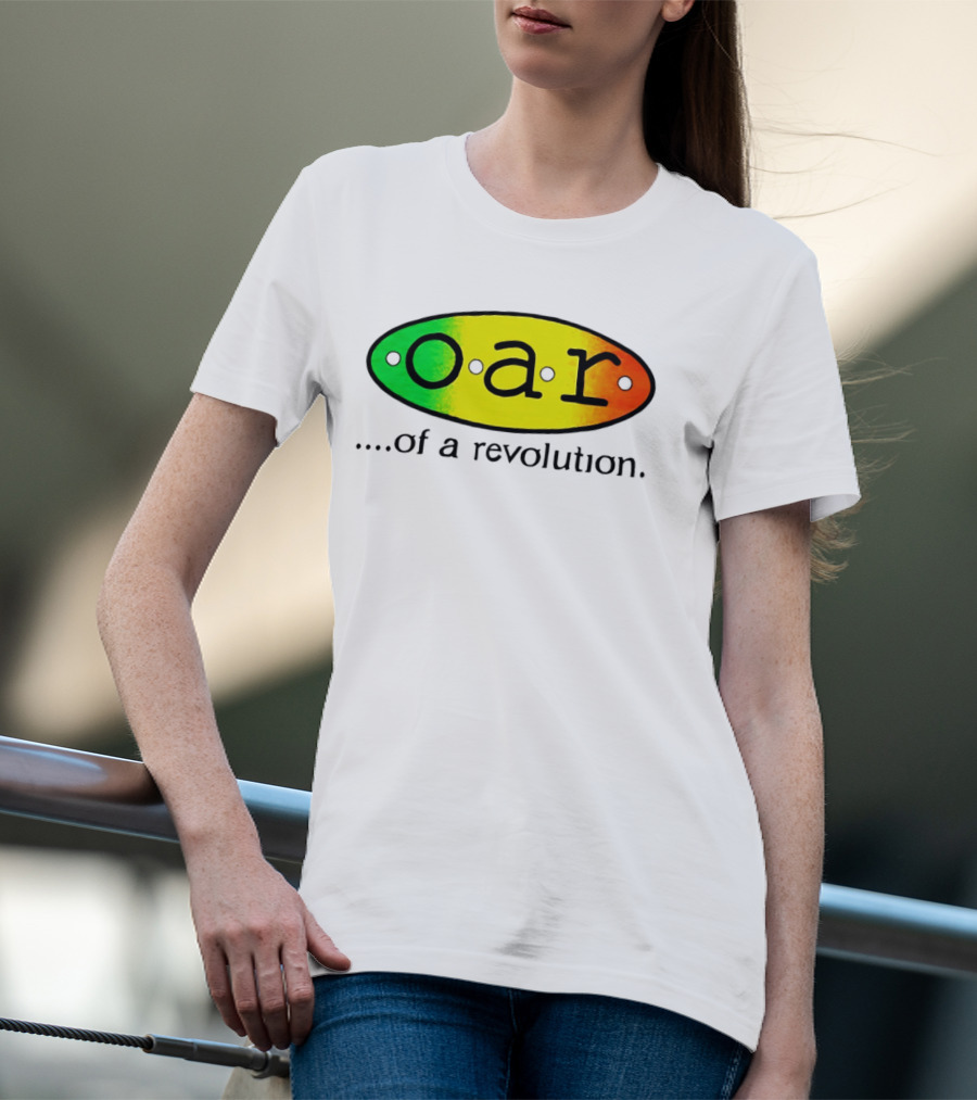 OAR Of A Revolution Gradient Oval Colorful T-Shirt
