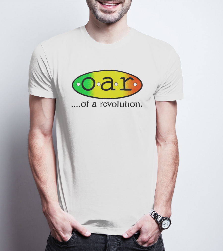 OAR Of A Revolution Gradient Oval Colorful T-Shirt