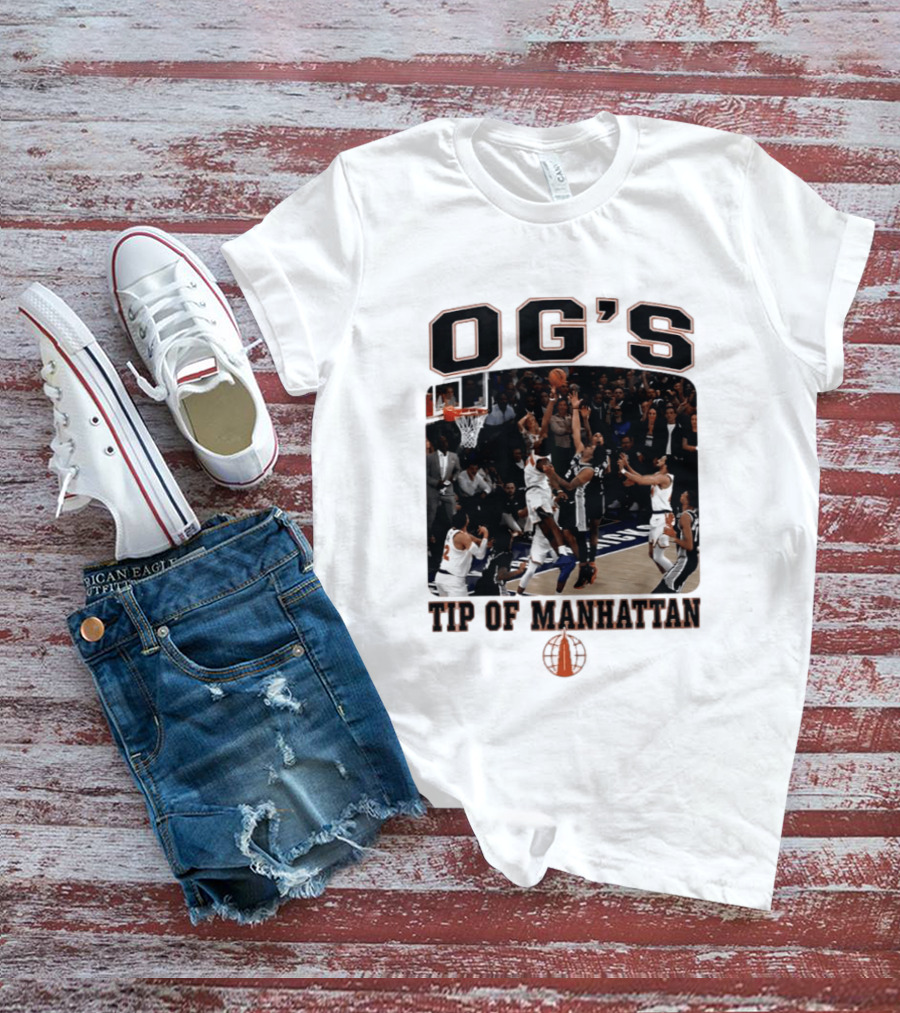 OG'S Tip Of Manhattan Basketball Action Scene T-Shirt