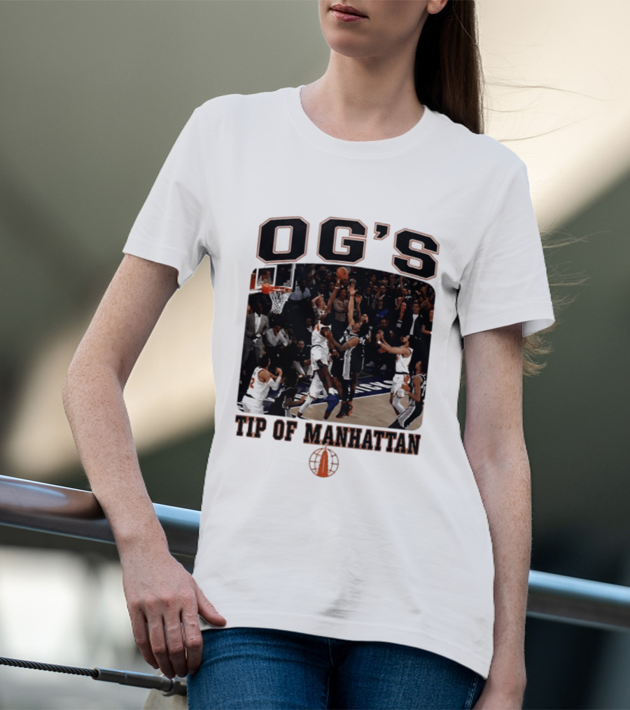 OG'S Tip Of Manhattan Basketball Action Scene T-Shirt