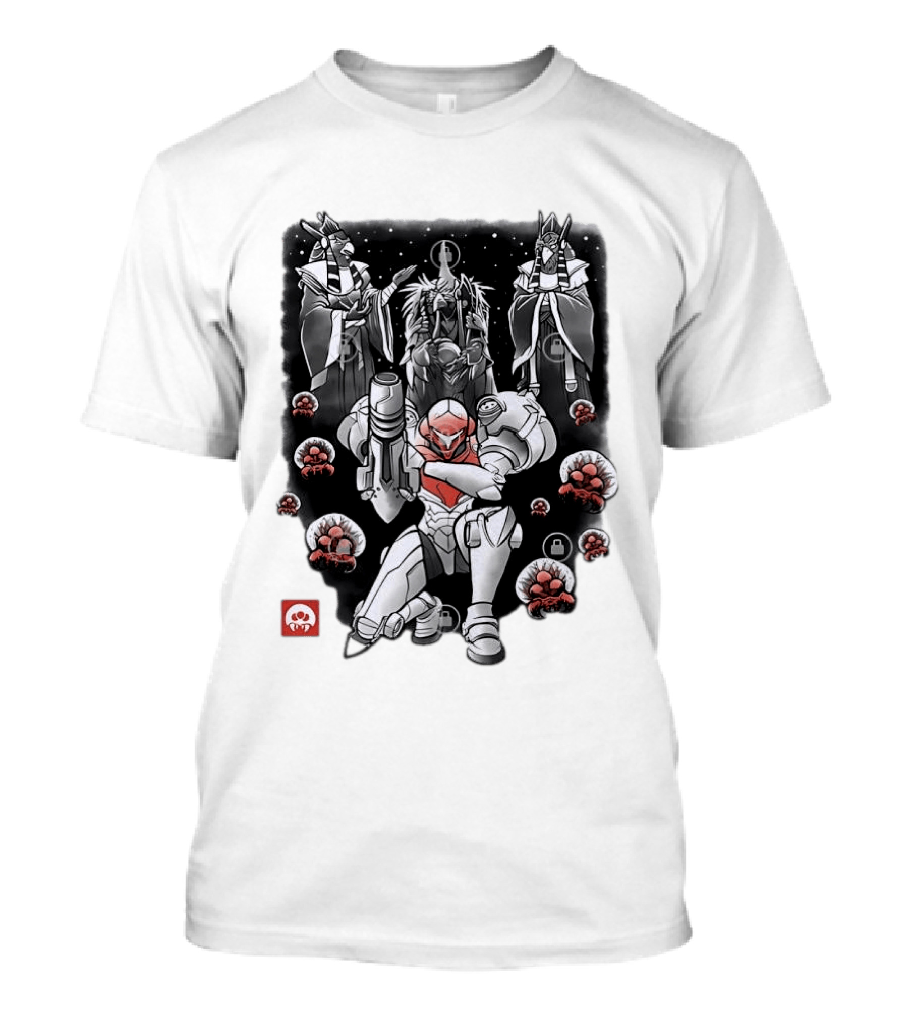 Samus Aran Metroid Space Warrior Sci Fi Video Game Chozo And Metroids T-Shirt