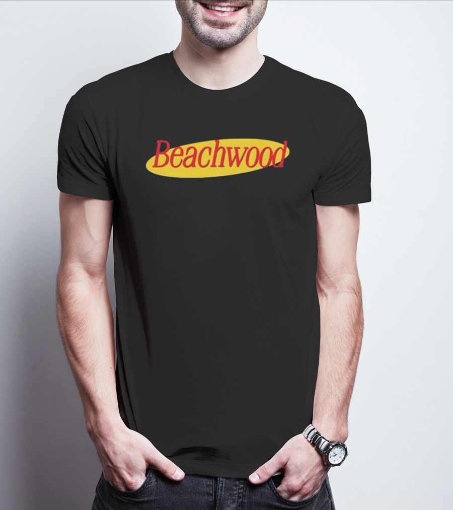 Beachwood Seinfeld Yellow Oval Red T-Shirt