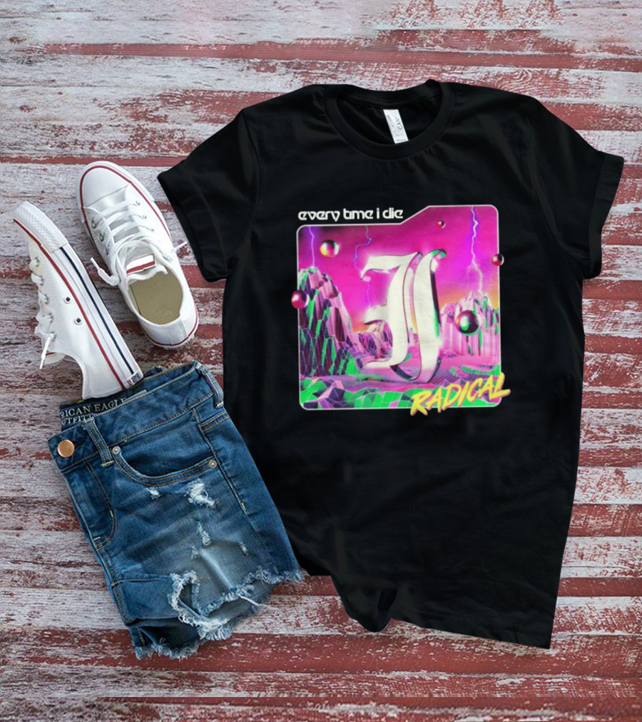 Epitaph Records Every Time I Die Radical Neon 3D Mountains T-Shirt