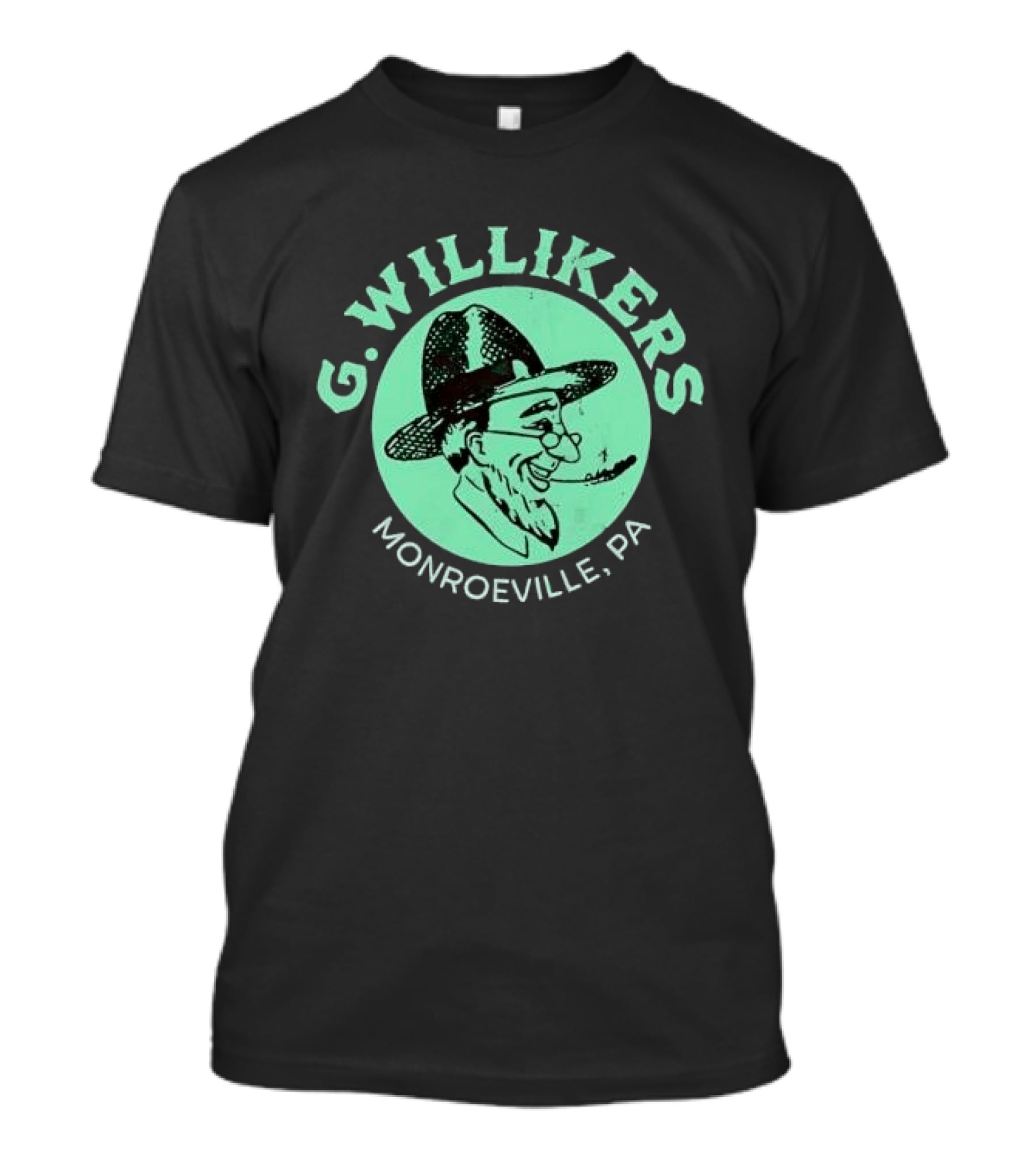 G. Willikers Monroeville PA Vintage Character Pipe Hat T-Shirt