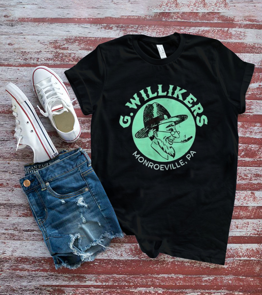 G. Willikers Monroeville PA Vintage Character Pipe Hat T-Shirt
