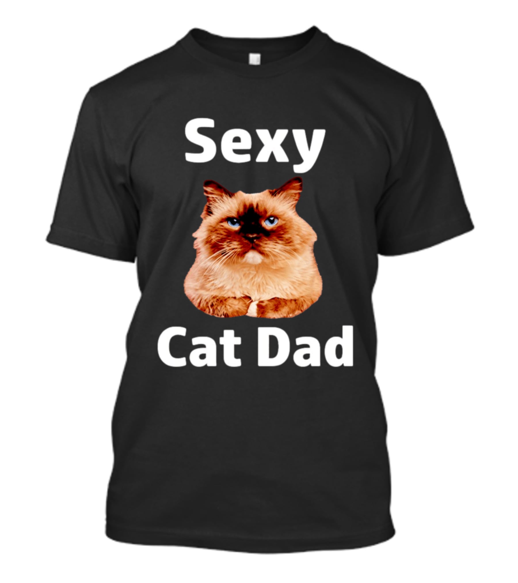 Sexy Cat Dad Fluffy Feline T-Shirt