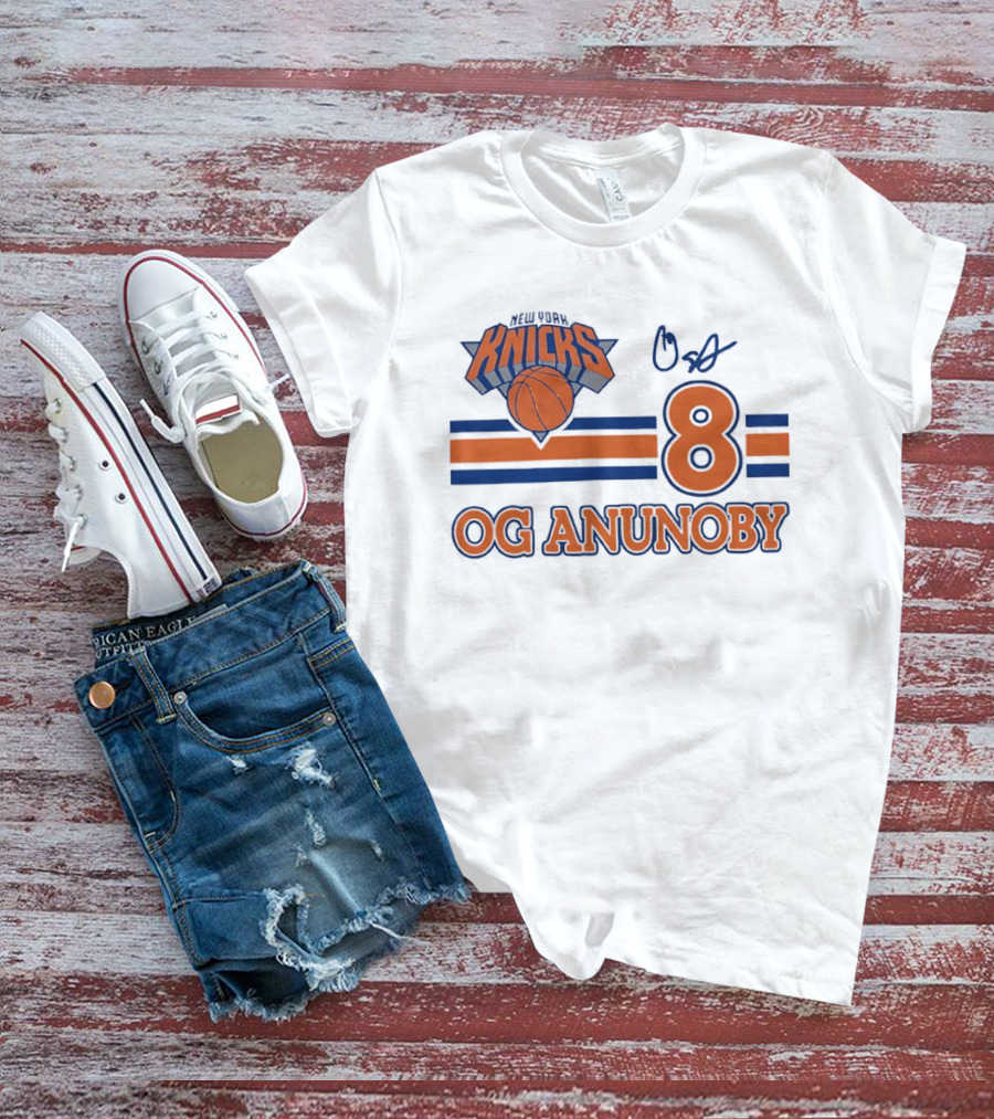Knicks Basketball OG Anunoby 8 Signature T-Shirt