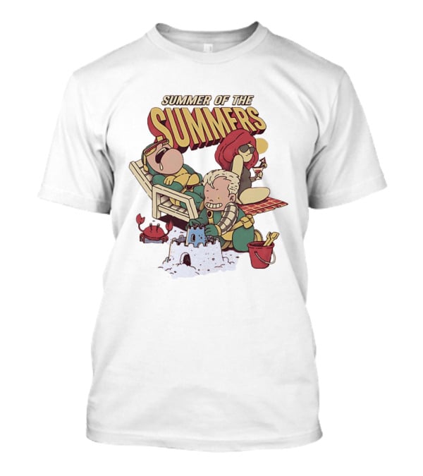 Summer Of The Summers Beach Day Sand Castles And Fun Cartoon T-Shirt