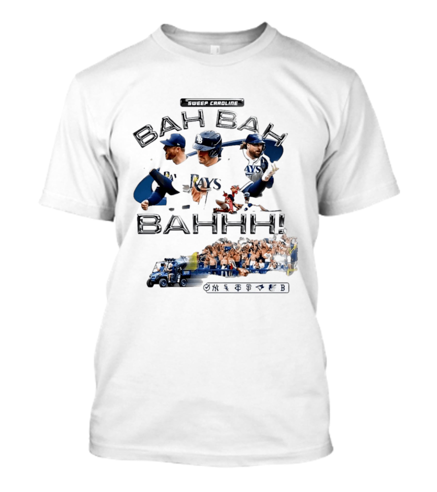 Sweep Caroline Bah Bah Bahhh Tampa Bay Rays Victory Celebration T-Shirt
