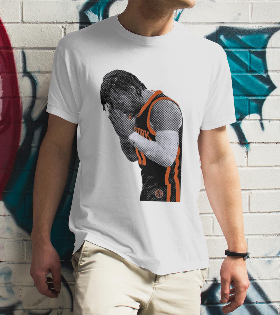 New York Knicks Jalen Brunson NBA Jersey Player Focus T-Shirt