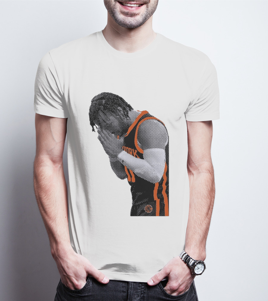 New York Knicks Jalen Brunson NBA Jersey Player Focus T-Shirt