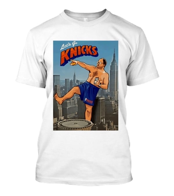 Let's Go Knicks New York George Costanza Statue Of Liberty T-Shirt