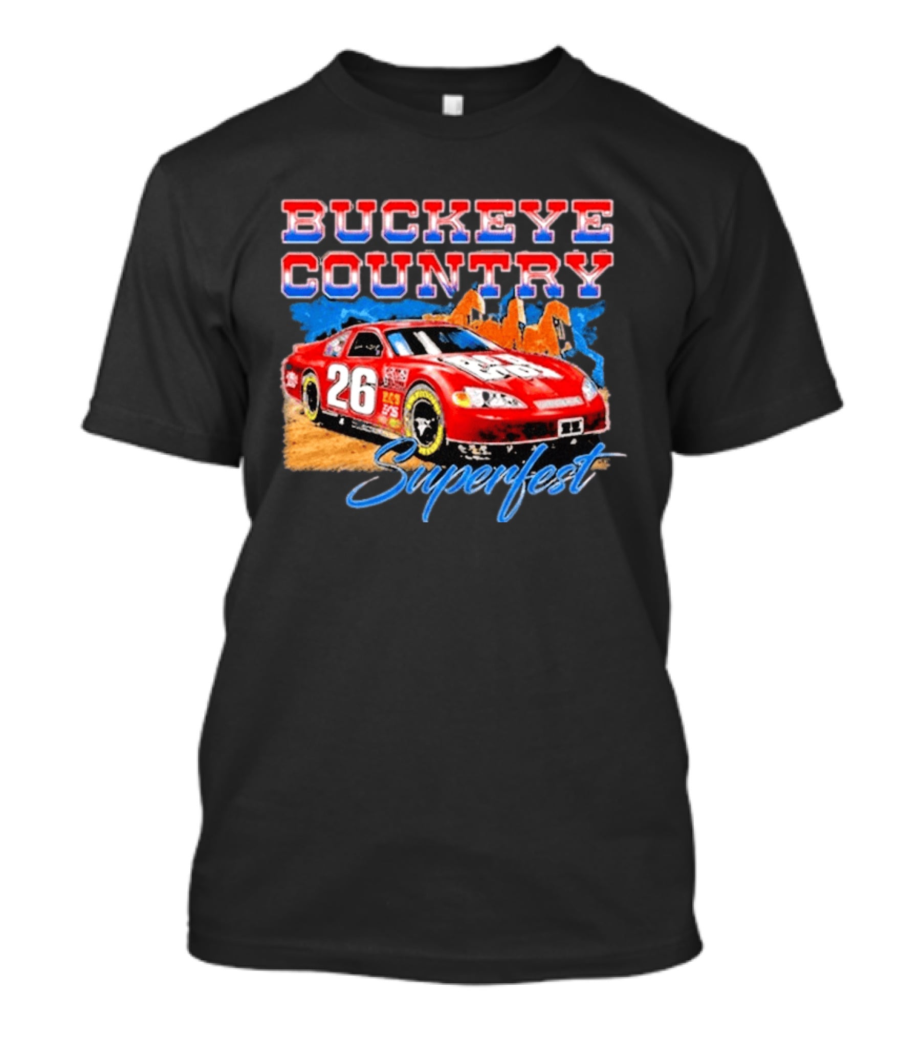 Buckeye Country Superfest 2026 Racing Car 26 T-Shirt