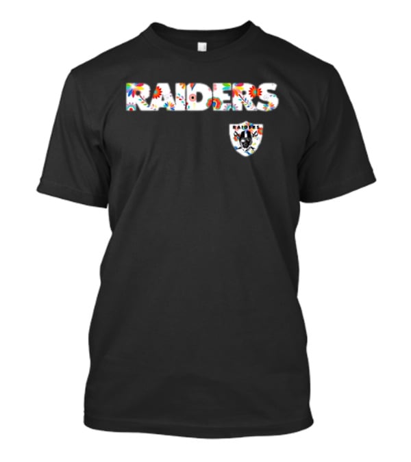 Raiders Dia De Los Muerto 2025 Floral Skull NFL Team T-Shirt