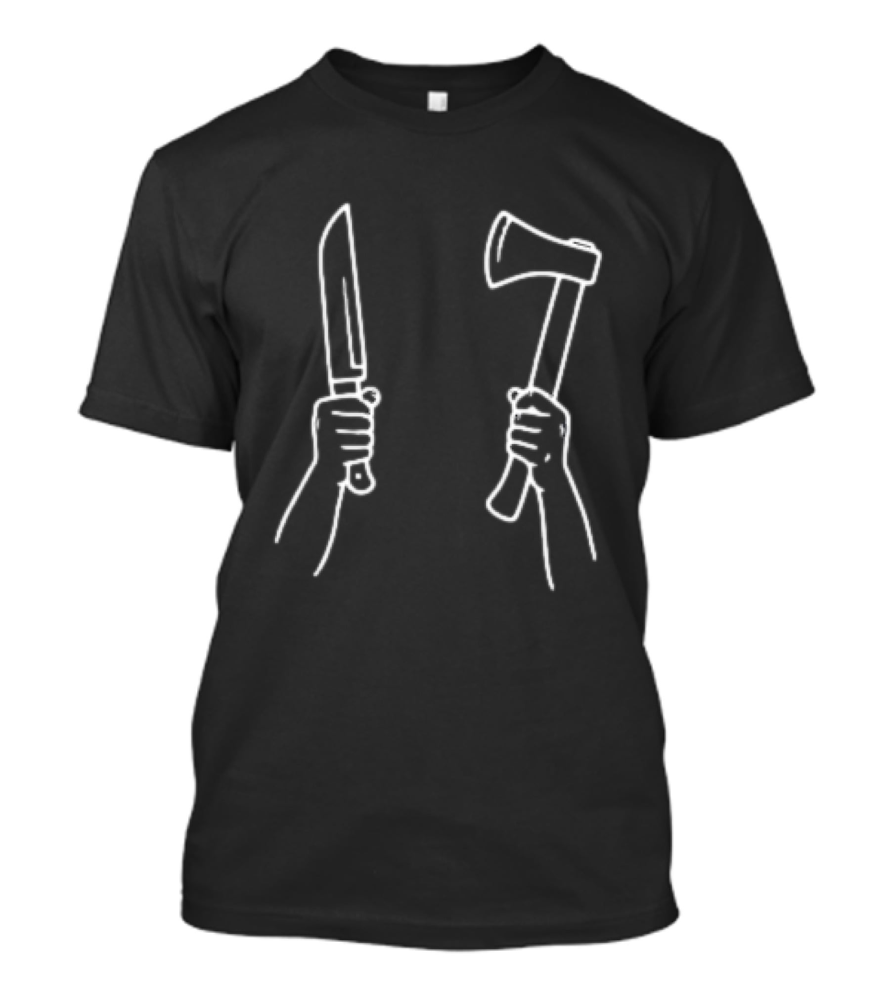 Sophie Of Dundee Knife And Axe Hand Drawing T-Shirt