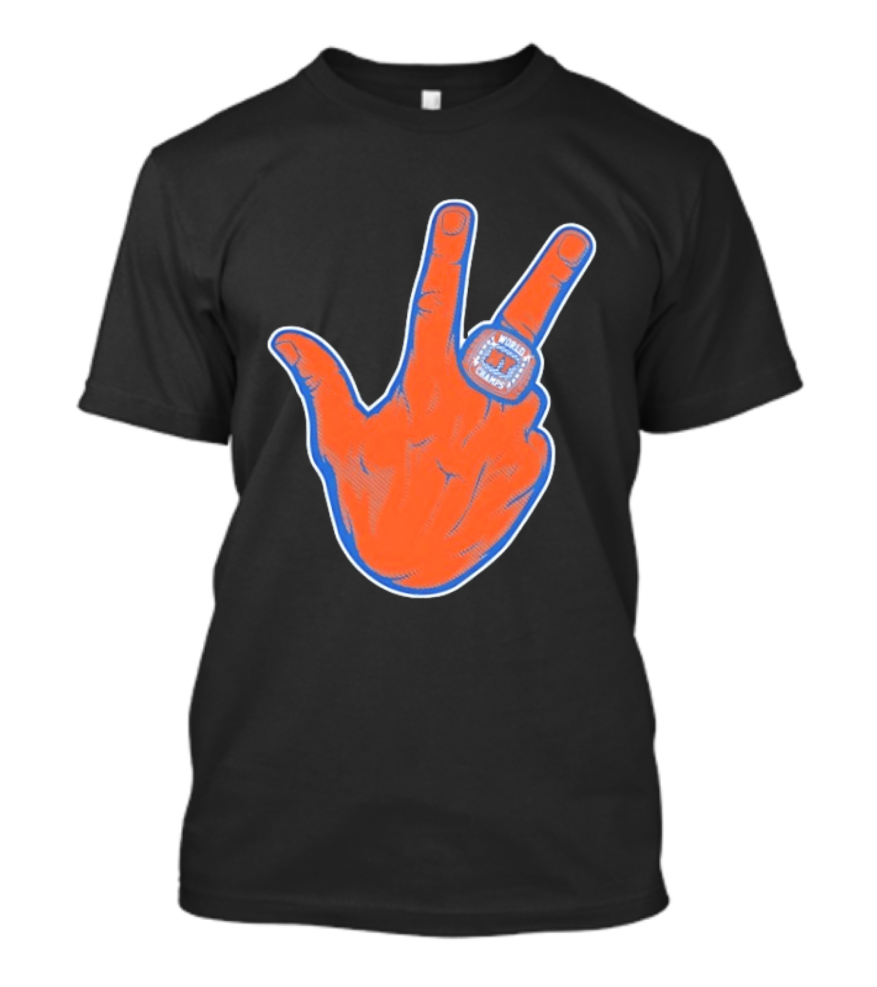New York Knicks Jalen Brunson Peace Sign Ring Basketball Champion T-Shirt