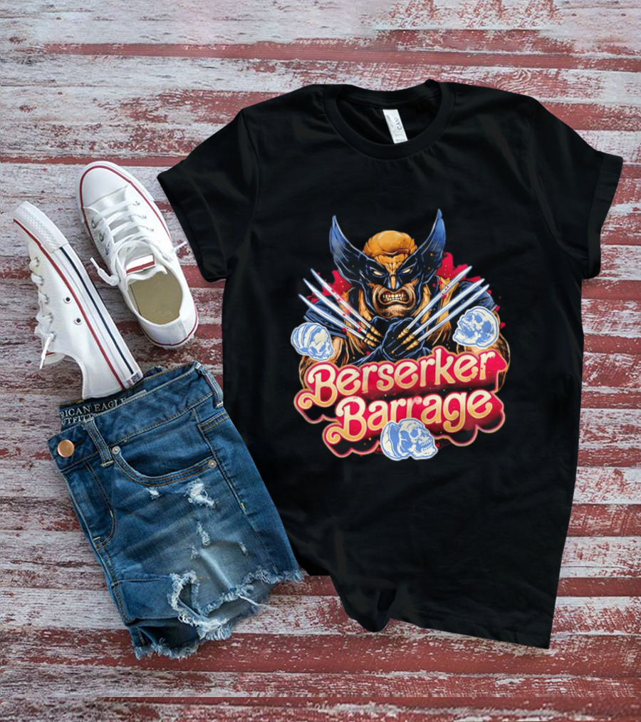Berserker Barrage Wolverine Claw Attack Mode T-Shirt