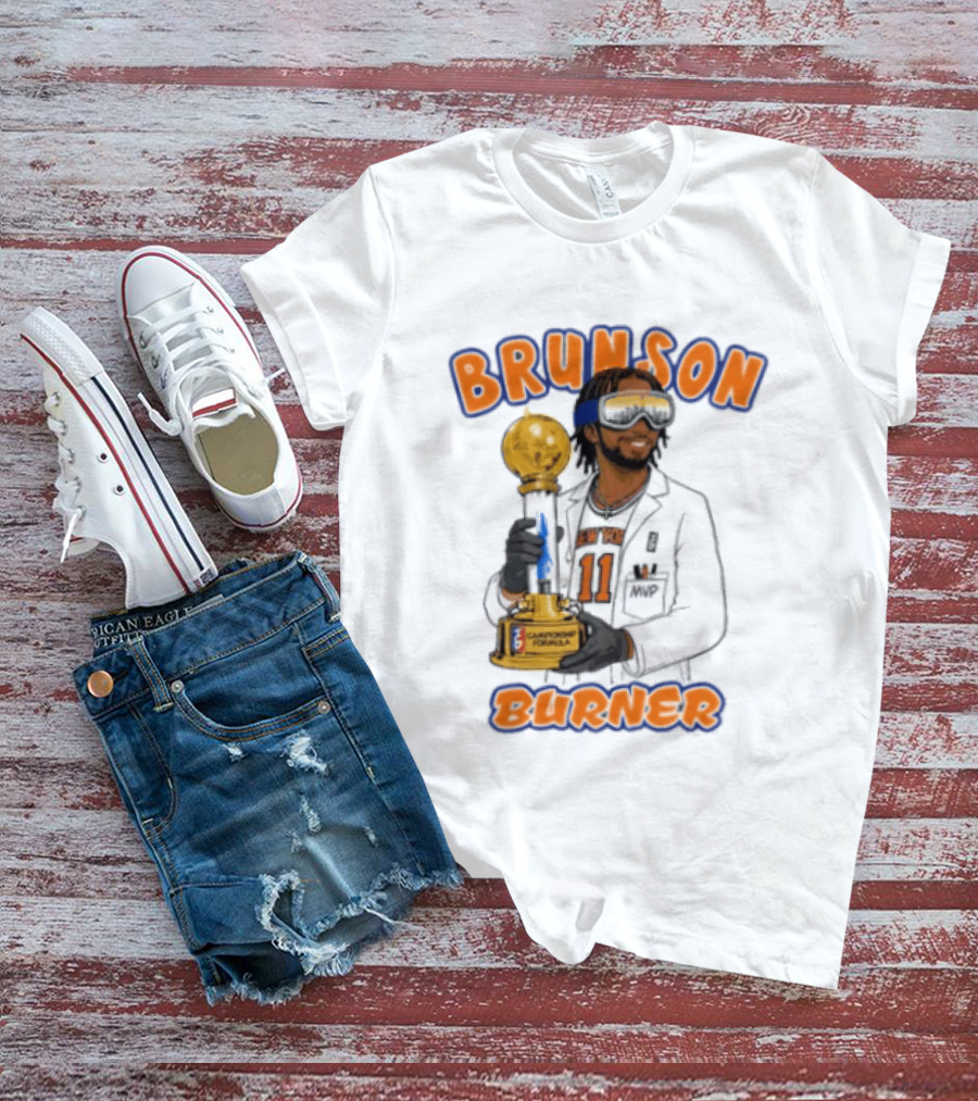 Brunson Burner Jalen Brunson New York Knicks Championship Formula T-Shirt