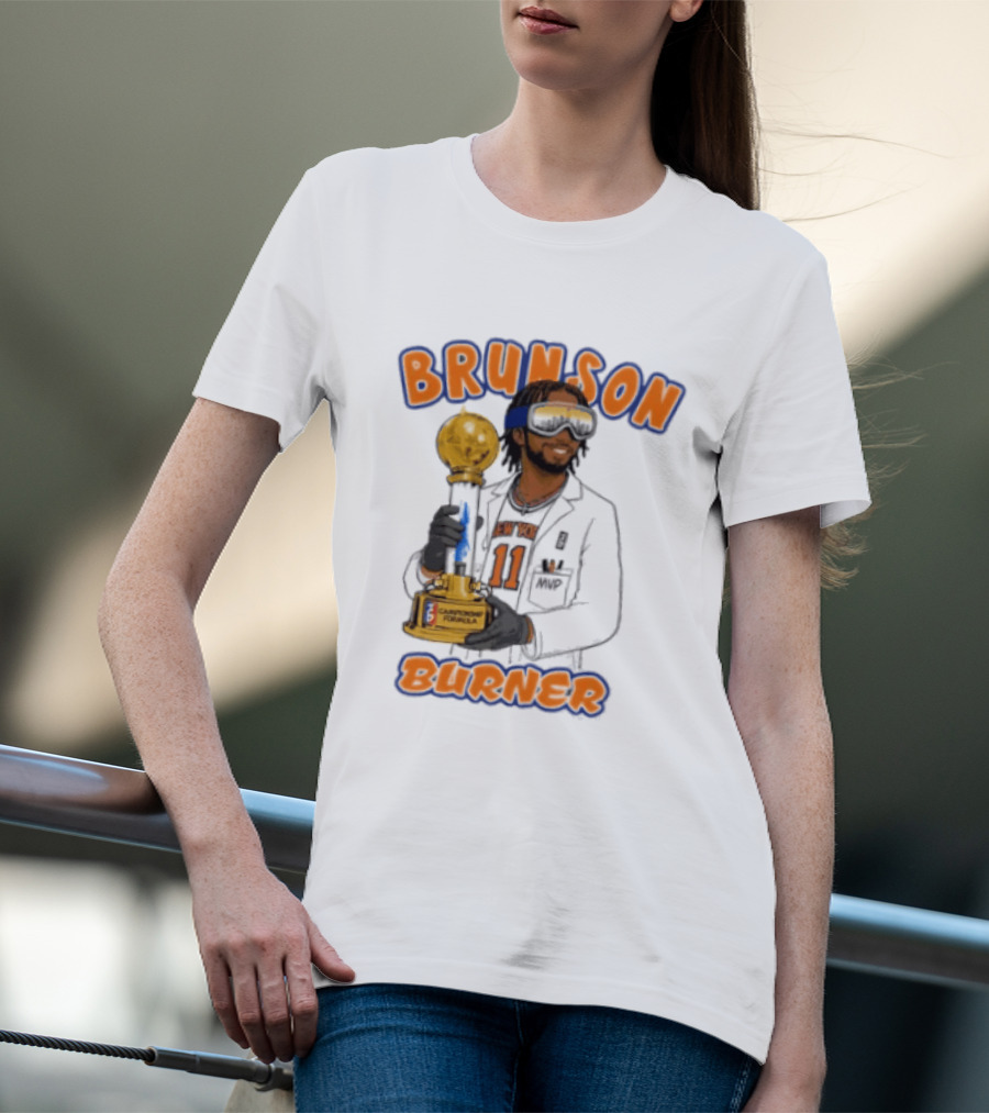 Brunson Burner Jalen Brunson New York Knicks Championship Formula T-Shirt