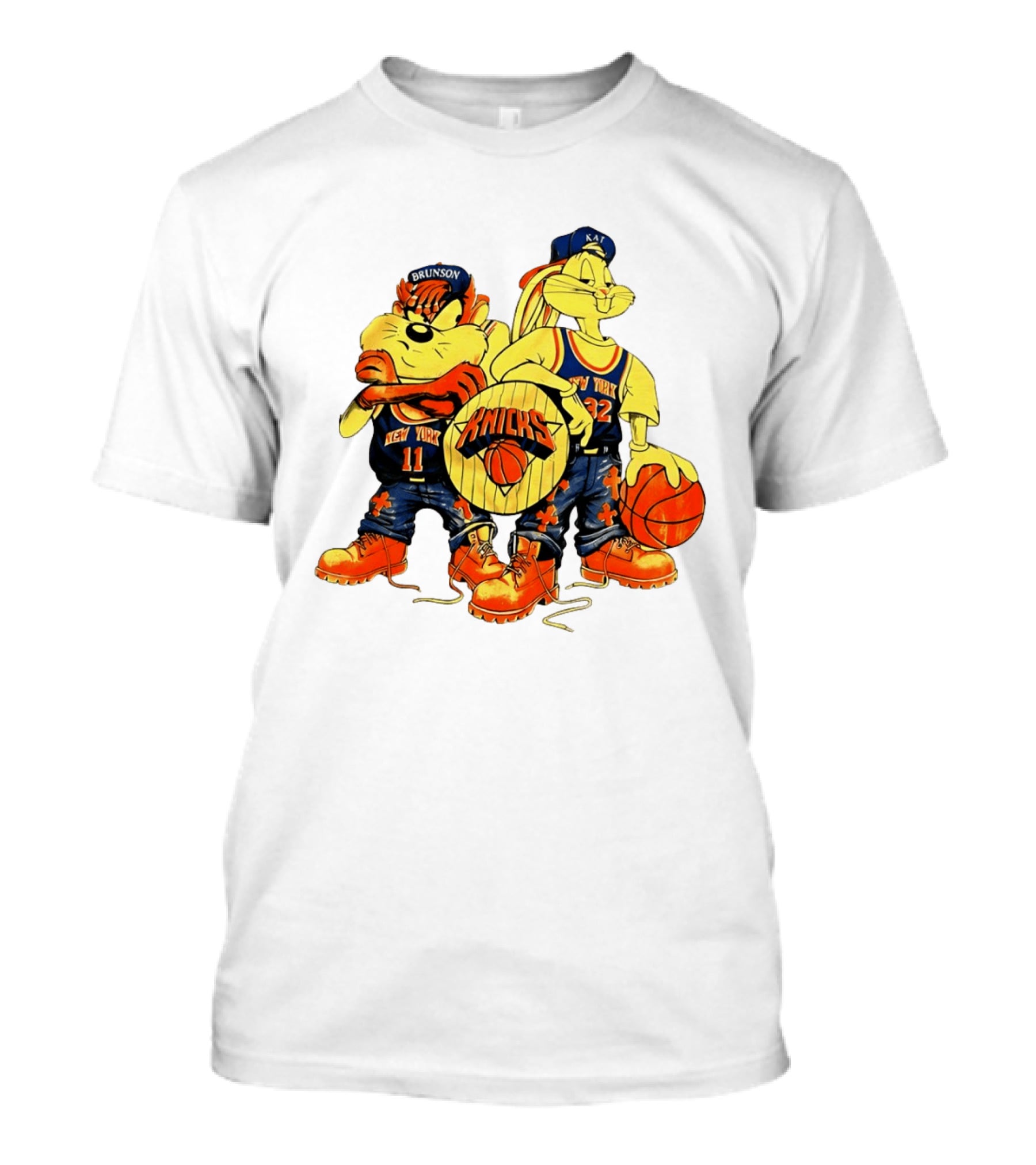 New York Knicks Bugs Bunny Taz NBA Finals Players Madison Square Garden T-Shirt