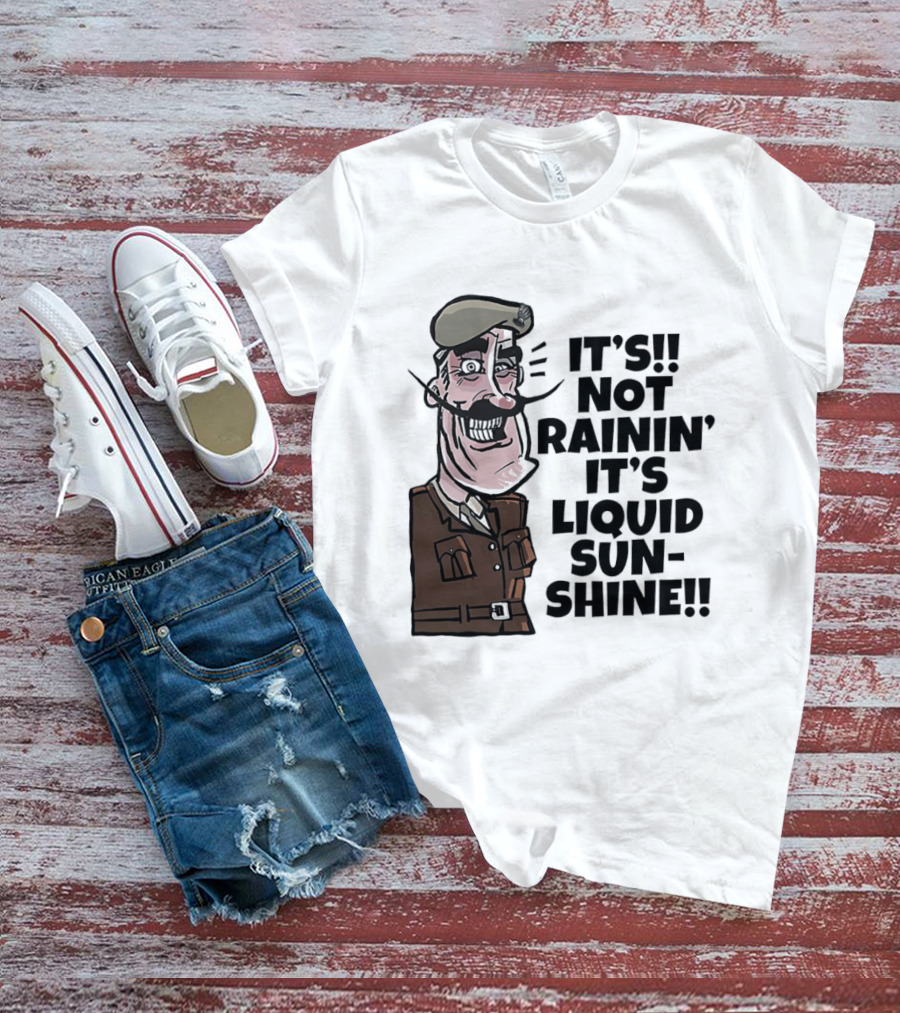 Field Marshal Montgomery It's Not Rainin' It's Liquid Sunshine British Army Vintage Humor T-Shirt