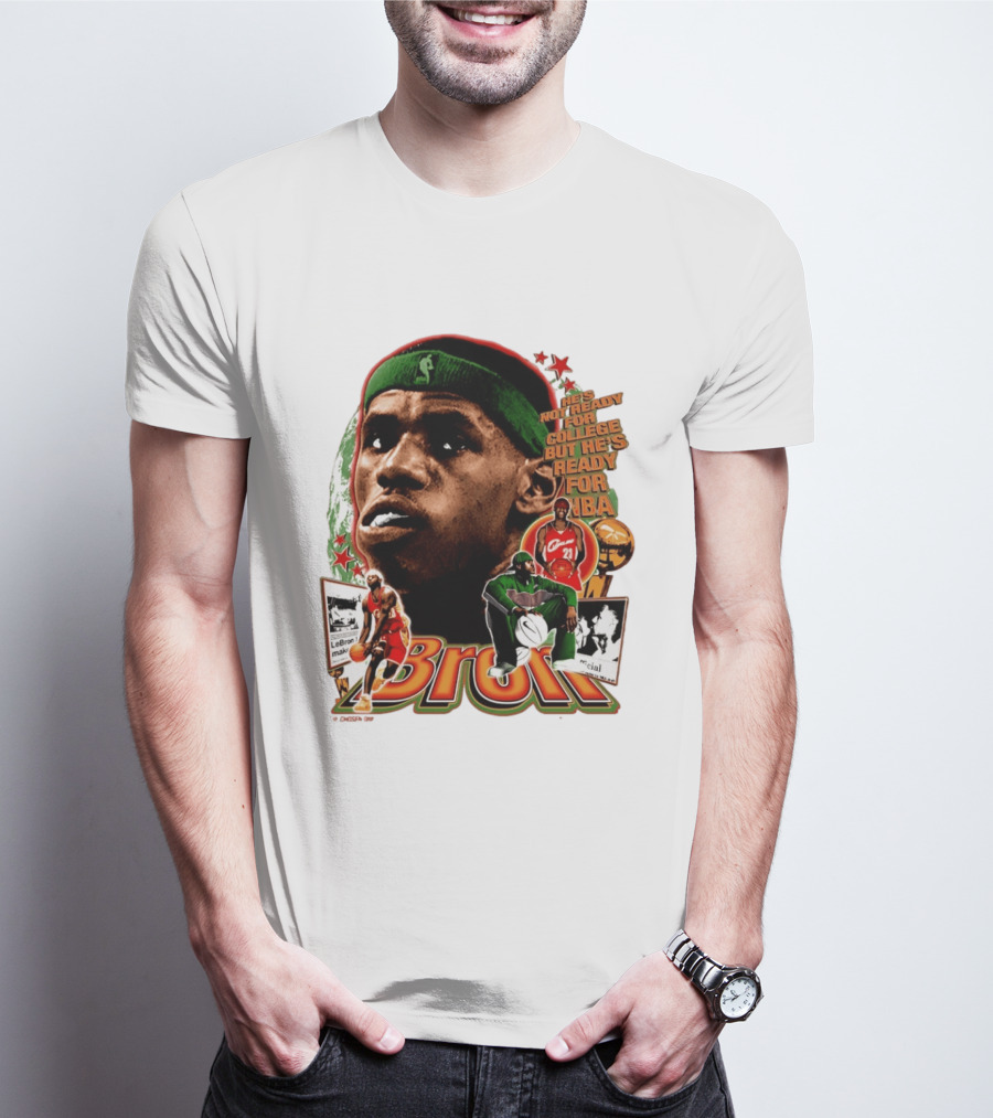 LeBron Skipped College Ready For NBA Cavaliers Basketball T-Shirt