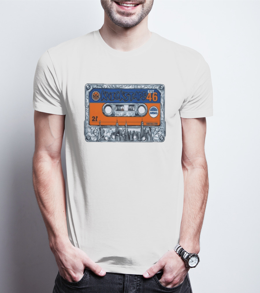 New York Knicks Knickstape Cassette EST 46 MSG Mixtape Graffiti T-Shirt