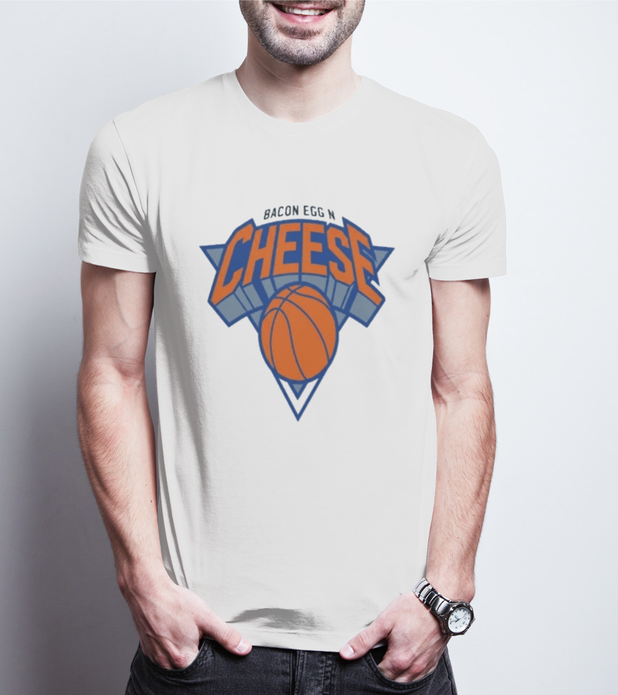New York Knicks Bacon Egg N Cheese Basketball T-Shirt
