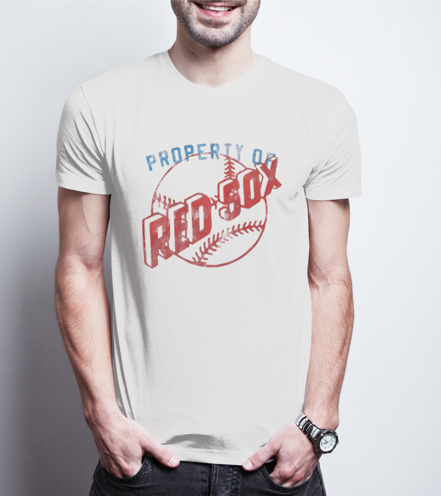 Property Of Boston Red Sox Cooperstown Baseball Classic Red Sox XXL T-Shirt