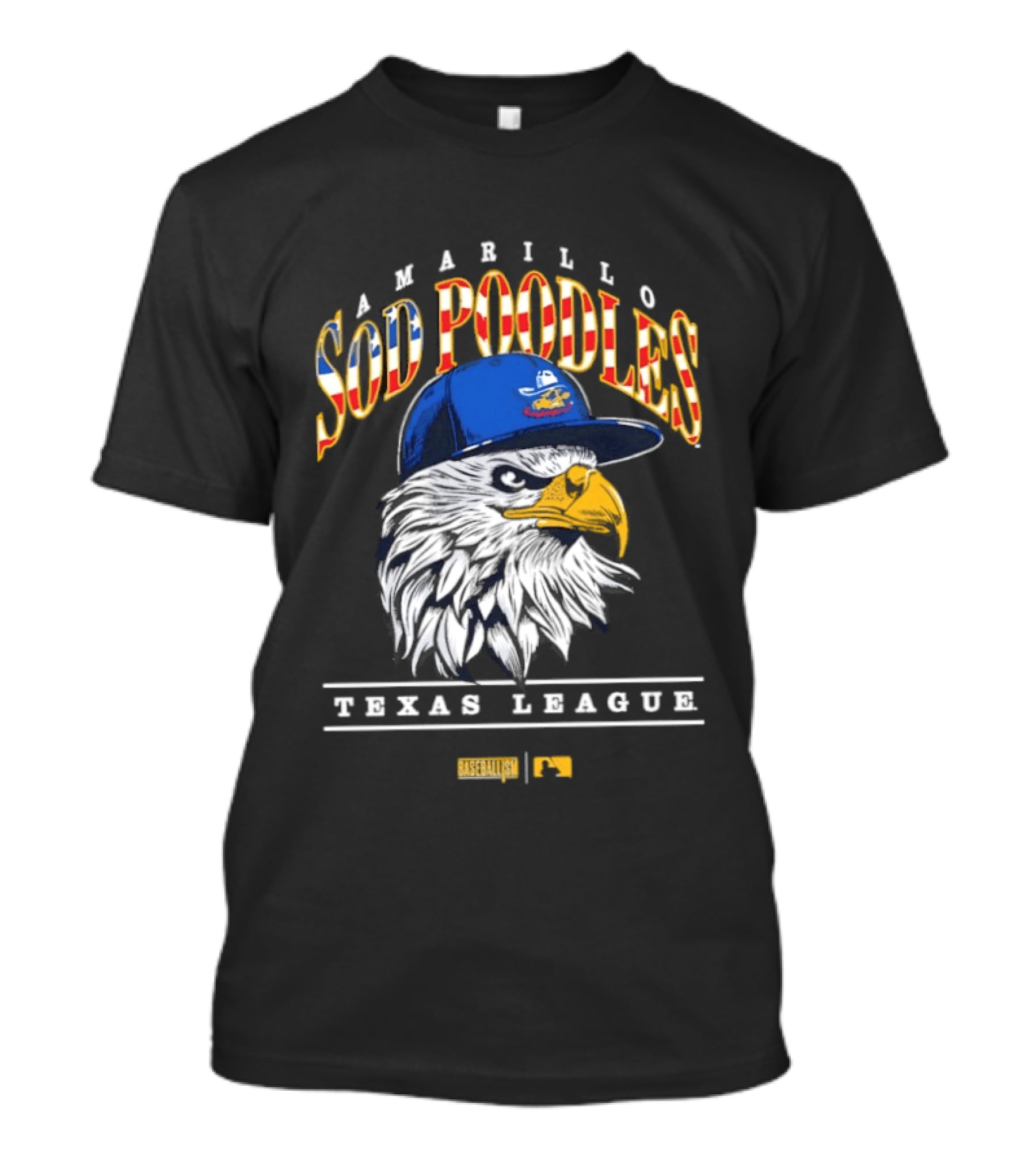 Amarillo Sod Poodles Eagle Texas League Baseballism T-Shirt