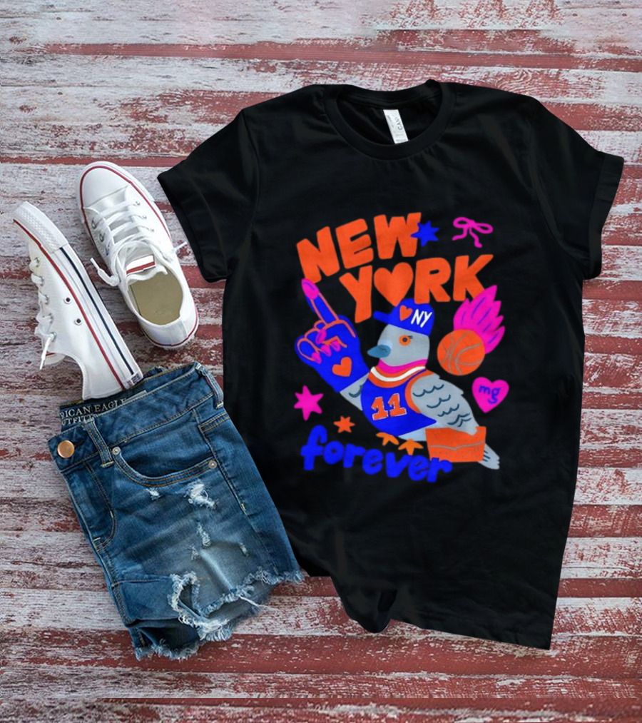 New York Knicks Jalen Brunson Pigeon Love Forever T-Shirt