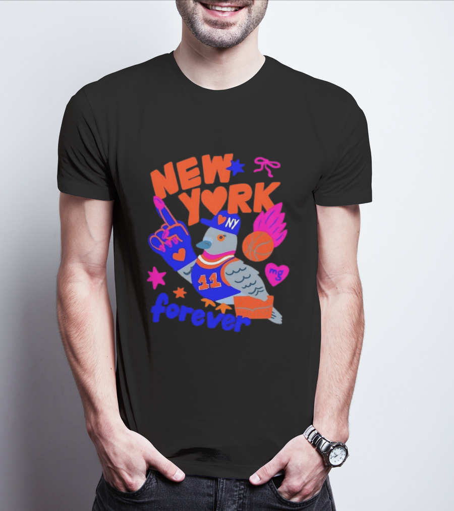 New York Knicks Jalen Brunson Pigeon Love Forever T-Shirt