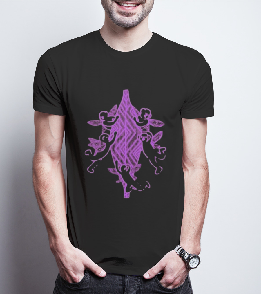Gammin Threads Protect Trans Mob Purple Tribal T-Shirt