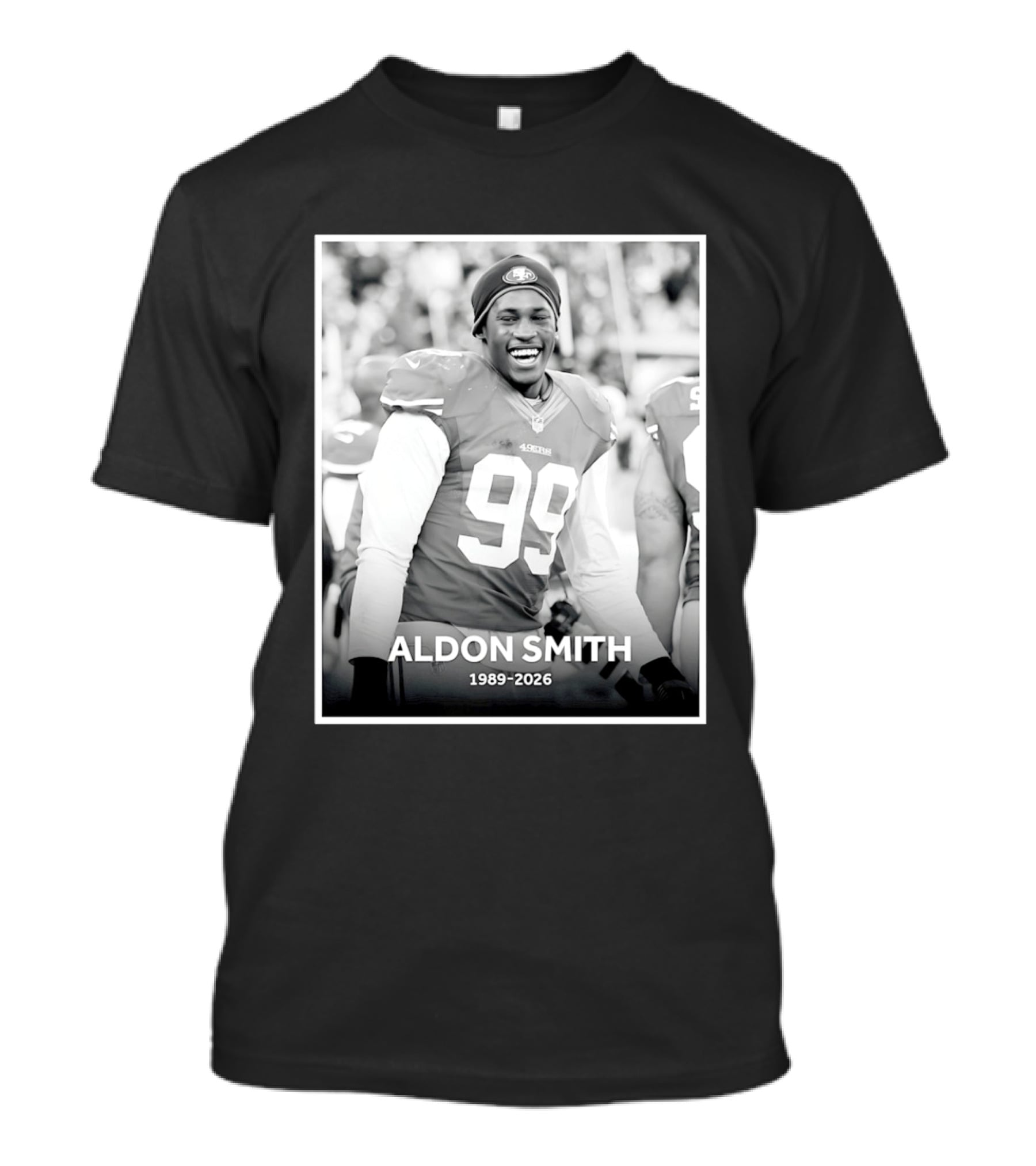 In Memory Of Aldon Smith 49ers 1989 2026 T-Shirt